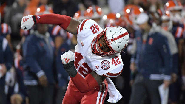 Mikai Gbayor Nebraska at Illinois football
